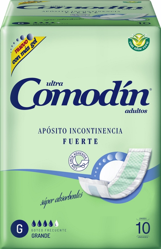 Comodin Aposito Incontinencia Fuerte Grande x 120 unid