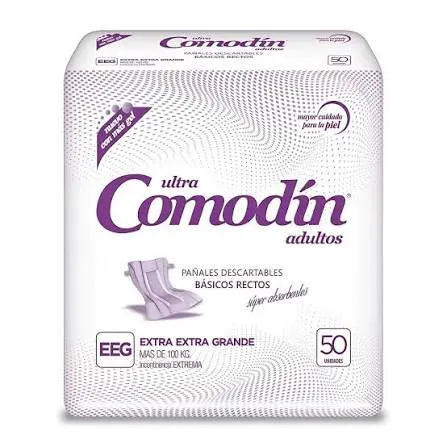 Comodín Pañal Recto Básico — Extra Extra Grande / x50 — Bulto x2 paquetes