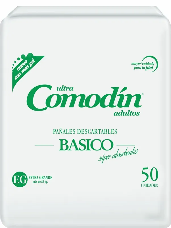 Comodín Pañal Recto Básico — Extra Grande / x50 — Bulto x2 paquetes