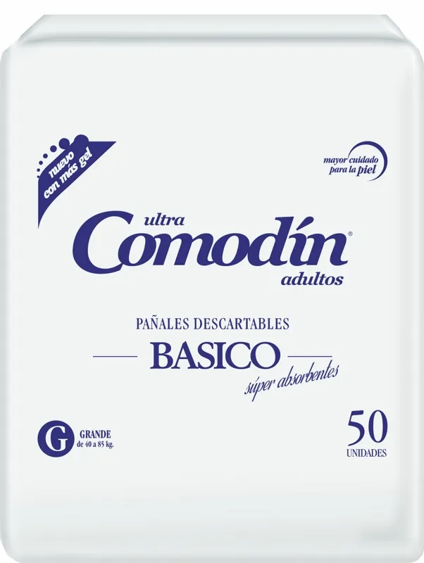 [SM-COM-111232-BUL] Comodín Pañal Recto Básico — Grande / x50 — Bulto x2 paquetes