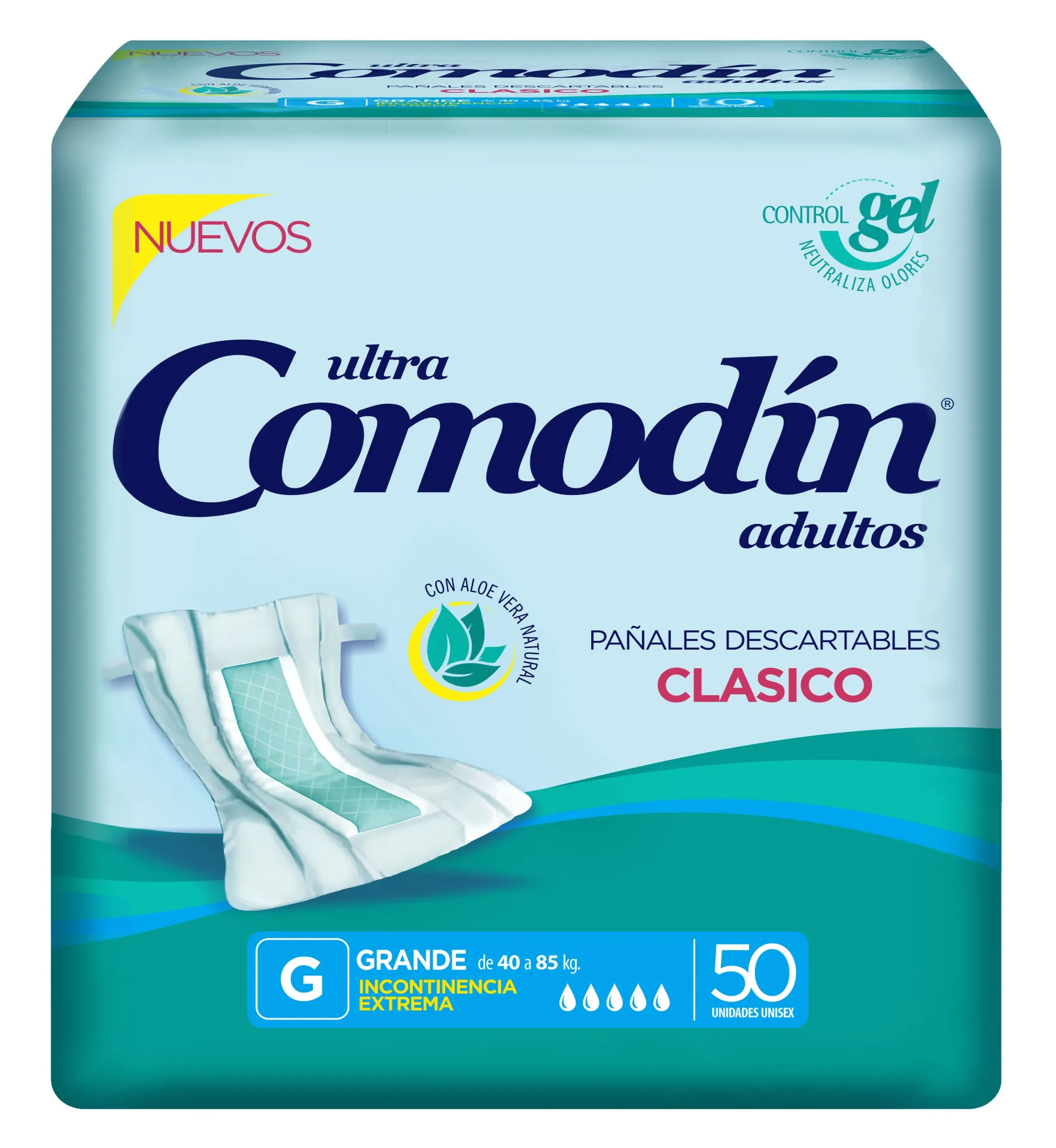 [SM-COM-111136-BUL] Comodín Pañal Recto Clásico — Grande / x50 — Bulto x2 paquetes