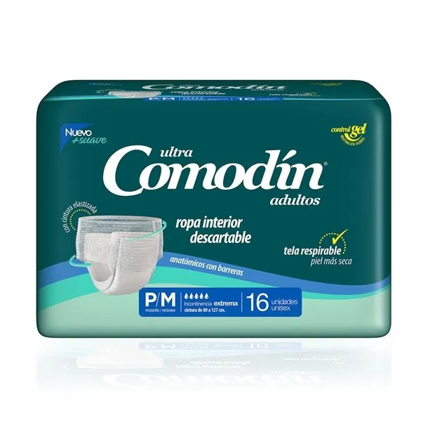 Comodín Ropa Interior Descartable — Pequeño/Mediano / x16 — Bulto x4 paquetes