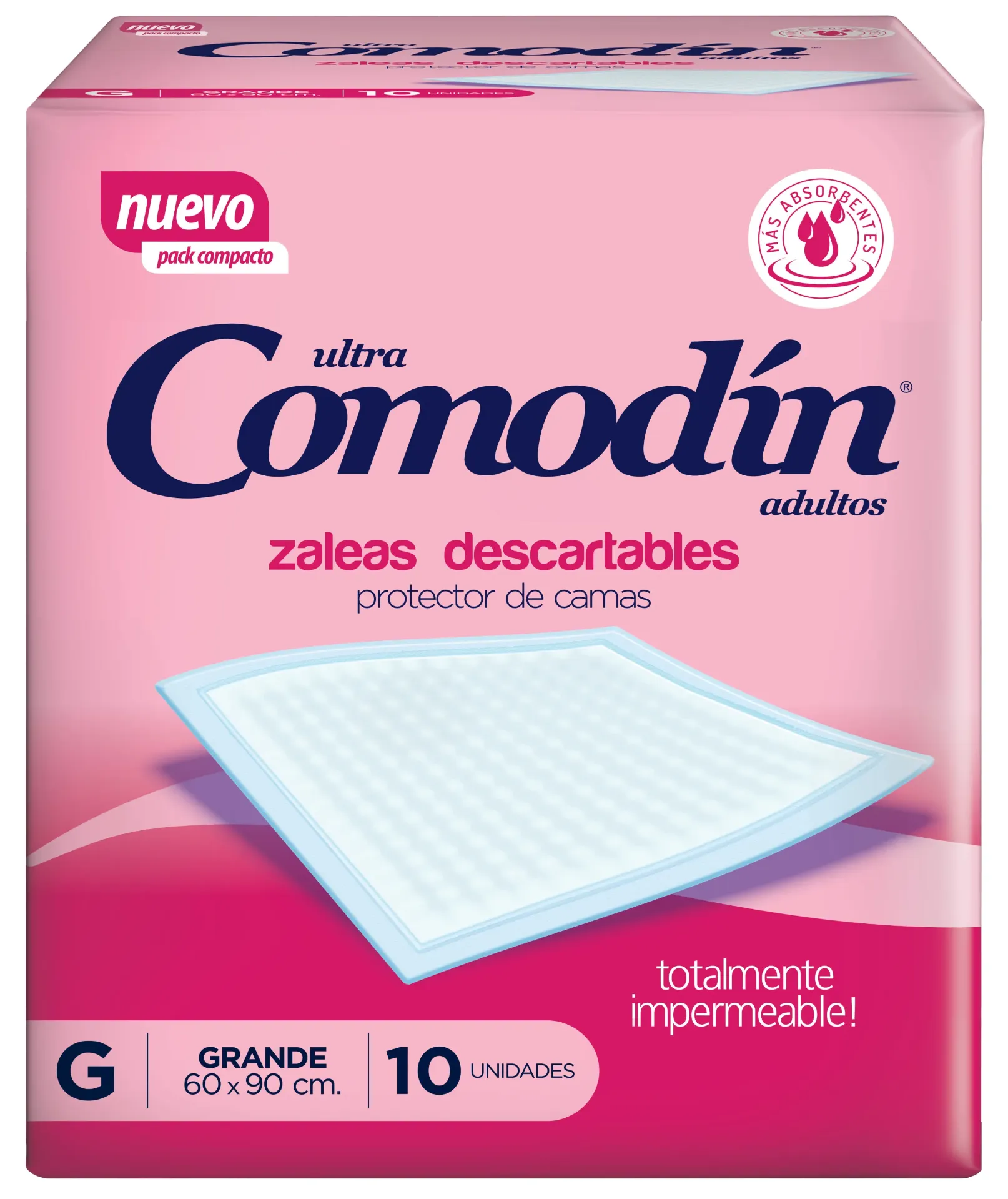 Comodín Zalea Descartable 60 x 90 — Grande / x10 — Bulto x6 paquetes